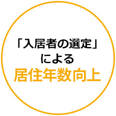 入居者の見極め」による居住年数向上